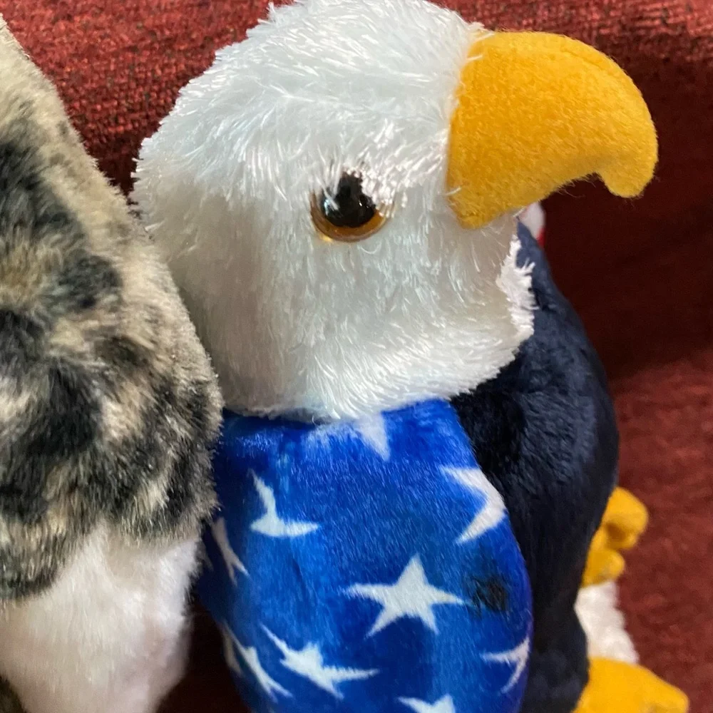 Ty Beanie Buddie Valor Eagle Beanie Baby Eagle Soar new with tags - Picture 6 of 11